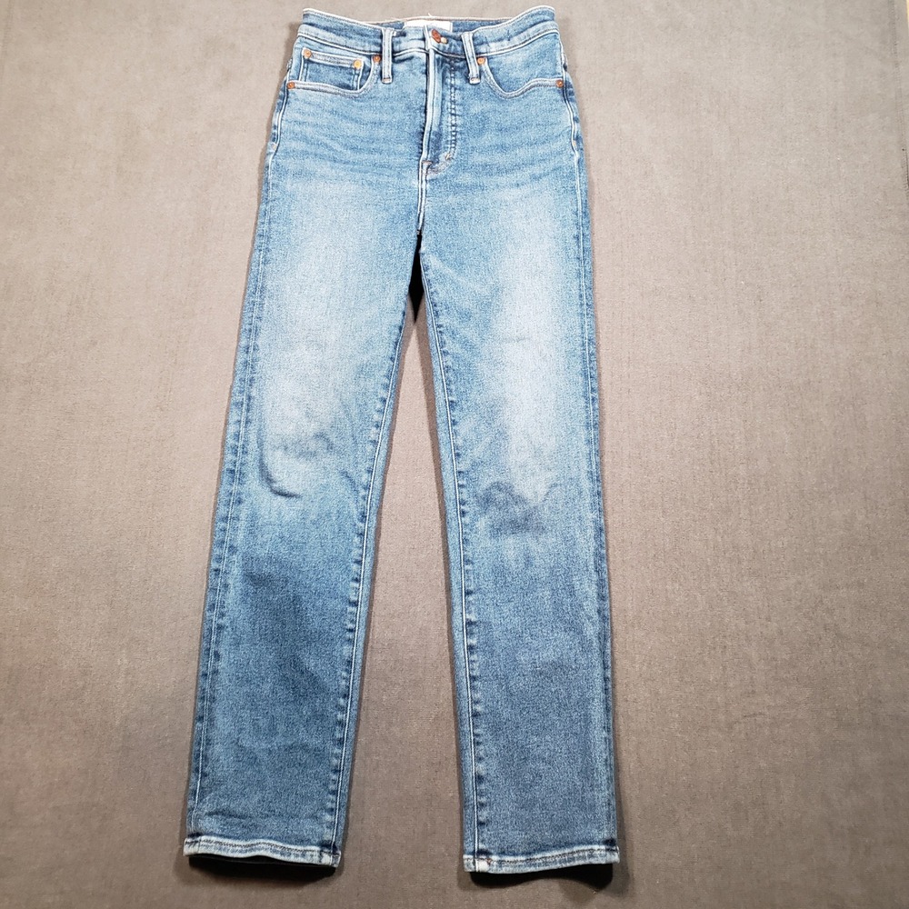 Madewell The Perfect Vintage Jean Womens 26 Blue High‎ Rise Tapered Leg Denim